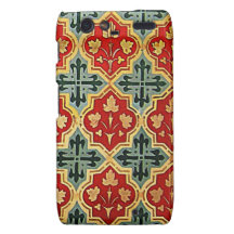 A arte bonita do design floresce a cor floral das  droid RAZR capas