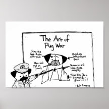 A arte da guerra do Pug Impressão