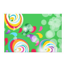 a arte verde floresce a arte 1 do vol pelo venerdi impressão de canvas esticada