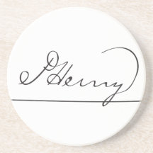 A assinatura americana de Patrick Henry do fundado Porta Copo Para Bebidas