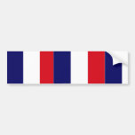 A bandeira francesa colore o autocolante no vidro  adesivo