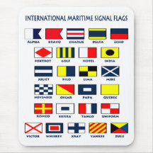 A bandeira marítima sinaliza Mousepad