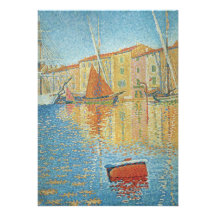 A bóia vermelha por Paul Signac, Pointillism do vi Convites