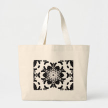 A bolsa de praia preta da flor