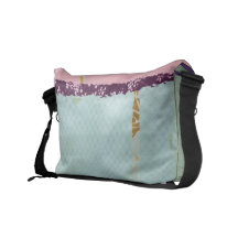 A bolsa mensageiro afligida do rickshaw, personali