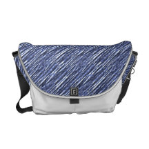 A bolsa mensageiro azul do abstrato da folha