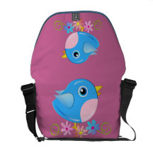 A bolsa mensageiro bonito dos pássaros de bebê