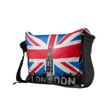 A bolsa mensageiro BRITÂNICA da bandeira de Londre