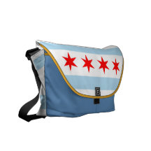 A bolsa mensageiro da bandeira de Chicago