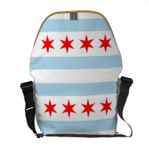 A bolsa mensageiro da bandeira de Chicago