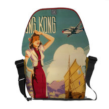 A bolsa mensageiro de Hong Kong