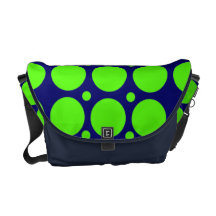 A bolsa mensageiro do rickshaw das bolinhas do ver