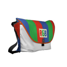 A bolsa mensageiro do rickshaw do RGB