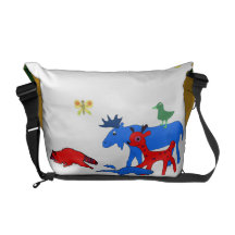 A bolsa mensageiro dos bichos da floresta