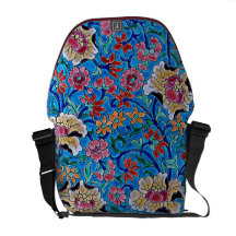 A bolsa mensageiro esmaltada do rickshaw da arte d