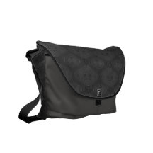A bolsa mensageiro preta do rickshaw