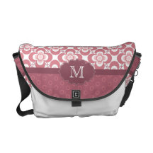 A bolsa mensageiro roxa retro do rickshaw do monog