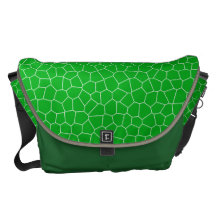 A bolsa mensageiro verde do rickshaw do azulejo
