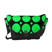 A bolsa mensageiro verde preta do rickshaw das bol