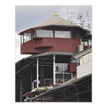 A cabine do anunciador em Saratoga Fotos