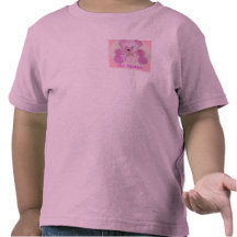 A CAMISETA DAS CRIANÇAS COM LOGOTIPO COR-DE-ROSA D