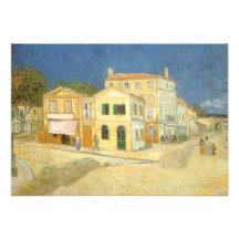 A casa amarela pela mudança de Van Gogh de endereç Convites