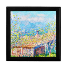 A casa do jardineiro em Antibes Claude Monet Estojo Para Jóias