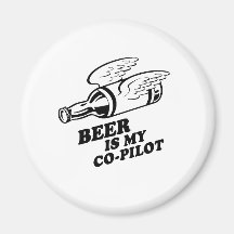 A CERVEJA É MEU COPILOTO IMÃS DE GELADEIRA