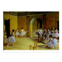 A classe de dança na ópera desgaseifica perto cartao postal