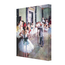 A classe de dança por Edgar Degas, balé do vintage Impressão De Canvas Envolvida
