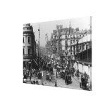 A costa Londres com decorações do jubileu Impressão De Canvas Esticada