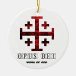 A cruz de Jerusalem - opus Dei - trabalho do deus Enfeites