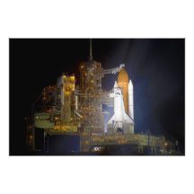 A descoberta do vaivém espacial na plataforma de l impressão de fotos