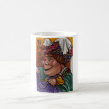 A DUQUESA Alice na caneca do país das maravilhas