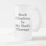A escalada é a terapia do meu pai caneca