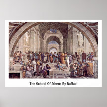 A escola de Atenas por Raffael Posteres