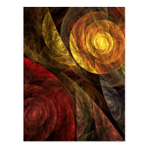 A espiral do cartão da arte abstracta da vida cartões postais