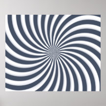 A espiral óptica da arte curva o triângulo 05 posters