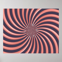 A espiral óptica da arte curva o triângulo 08 posteres