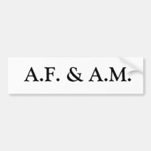 A.F. & A M. ADESIVO