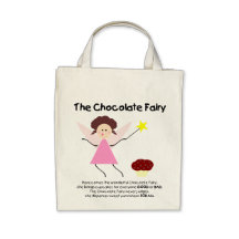 A fada do chocolate bolsa de lona