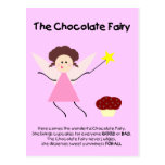 A fada do chocolate cartoes postais