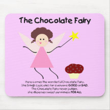 A fada do chocolate mousepad