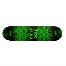 A fé cristã Jesus é senhor Skate