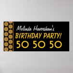 A festa de aniversário do costume 50th ou todo o o poster