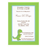 a festa de aniversário do dinossauro 5x7 convida convite personalizados