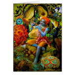 A flauta de Krishna Cartões