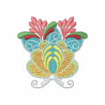 A flor bordou senhoras fecha acima a jaqueta do ho camisas bordadas
