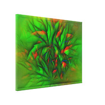 A flor Plant10 esticou o impressão das canvas Impressão De Canvas Envolvidas