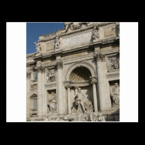 A fonte do Trevi cartões postais